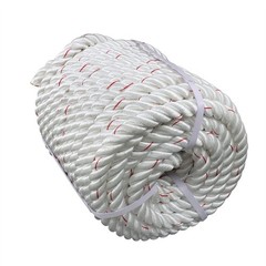 1inch × 120FT High Strength Braided Rope Breaking Strength 3400 Pounds White Red