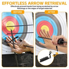 Archery Arrow Puller Target Remover Gripper, Rubber Arrow Puller Tool with Be…