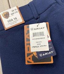 Ariat Heritage Knee Patch Riding Breeches Kids Youth 16R Unisex Navy Blue NWT