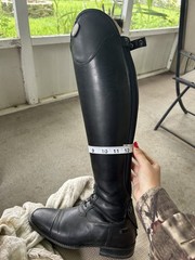 DeNiroBootCo Salento/2 Women’s Tall Riding Boots Black Leather US 38