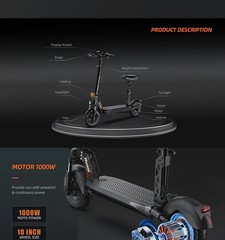 eBike Boys RT6 1000W Electric Scooter – 48V, 40-50km Range