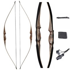 54″ 20-70lbs Archery Handmade Traditional Laminated Long Bow Hunting Target