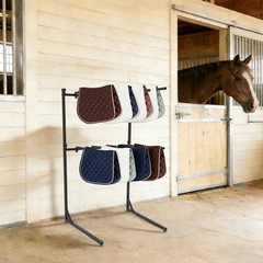 50lbs Saddle Pad Rack 8-Arm Saddle Pad Rack Horse Blanket Holder 45in Height