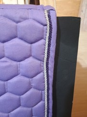 Dover Saddlery All Purpose English Saddle Pad Honeycomb Quilted Purple Lilac