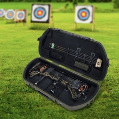 SKB Hard Protective Storage Case, Archery Bow & Arrow iSeries Shaped Case, Green