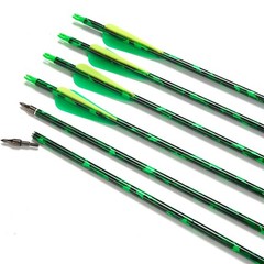 12x 30» Carbon Arrows Compound&Recurve Bow Target 100Grain Hunting Broadheads