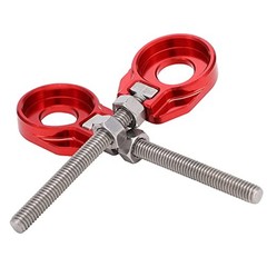 Motorcycle 2pcs 12mm Chain Adjuster Tensioner CNC Universal for CRF50F red