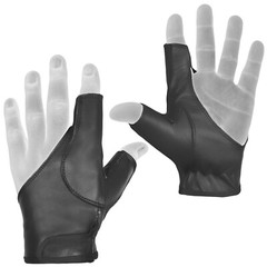 Archery Bow Leather Glove left hand Glove Black ,Brown ,Dark brown ,Beige