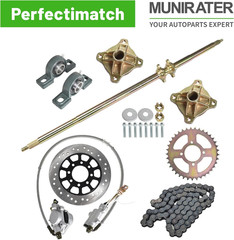 44In Kart Rear Live Shaft Sleeve Sprocket Brake Hub Kit Replacement for Go Cart