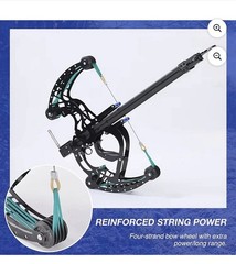 Rapid Fire Compound Bow Repeater 40-Shot 8mm Steel Ball Slingshot High Precision