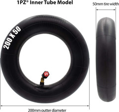 1PZ X02-20W 200X50 Inner Tubes 2 Pack Heavy Duty Electric Scooter Tire Tube Repl