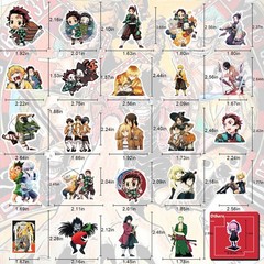 100 PCS Anime Stickers Mixed Vinyl Waterproof Stickers for Laptop Water Bottles