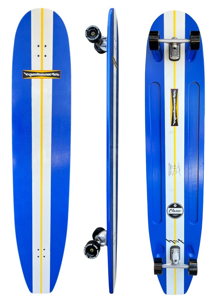 HAMBOARDS 74″ Classic Longboard Skateboard Complete with HST Trucks NEW USA Made