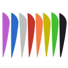 50pcs 3″ 4″Archery Rubber Arrow Vanes Fletches Feather Fletching DIY Bow Hunting
