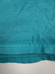 Nike Shirt Womens Medium Blue Bubble Swoosh Logo Graphic Tee Tagless Sports Top