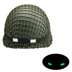 LUCKYYAN Perfect WW2 US Army M1 Green Helmet Replica with One Size,