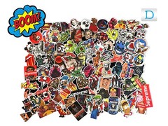 100 Random Skateboard Stickers Vinyl Laptop Luggage Decals Dope Sticker Lot Mix