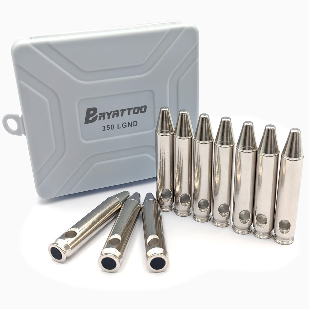 Bayattoo 350 LGND Steel Safety Practice Rounds .350 caliber, Silvery & Black