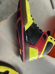 Osiris NYC 83 red ,black &yellow skateboarding shoes #skateboarding #y2k