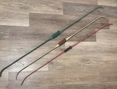Lockslay Bows Old Vintage Antique Set of 3 (98445/98446) & Red Unknown Brand Bow
