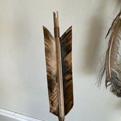 Deerskin Quiver Feathers Fringe and Arrows By Nora Long Navajo