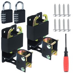 2 Pack S16100700 Two Way Lockable Gate Latch(Small Size Version: 3″L x 5″H) w…