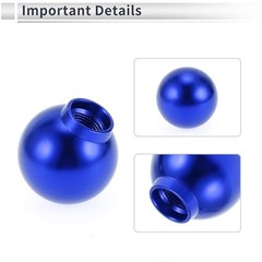 Round Ball Shift Knob Universal Gear Shifter Knob Aluminum Alloy Stick Blue