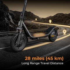 650W 12″ Tire Electric Scooter Adults Folding E-Scooter 45km Range 20MPH Commute