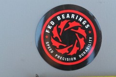 FKD Beartings Black Red Saw Punk Original Z71A Vintage Skateboarding STICKER