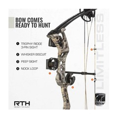 Bear Archery Limitless RTH 265 FPS Compound Bow (God’s Country)