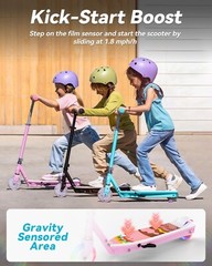 Gyroor KS2 Kids Electric Scooter For 6-12 Years Old-Pink