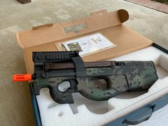 EMG KRYTAC FN Herstal P90 Airsoft AEG Training Rifle w/ Custom Cerakote BLK CAMO