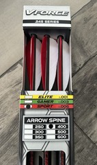 Victory V-Force Sport 400 Spine Feathered Arrows (6 Pack)