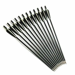 12/24pcs 20 inch Hunting Carbon Crossbow Bolts Half Moon Nocks OD 8.8mm Arrows
