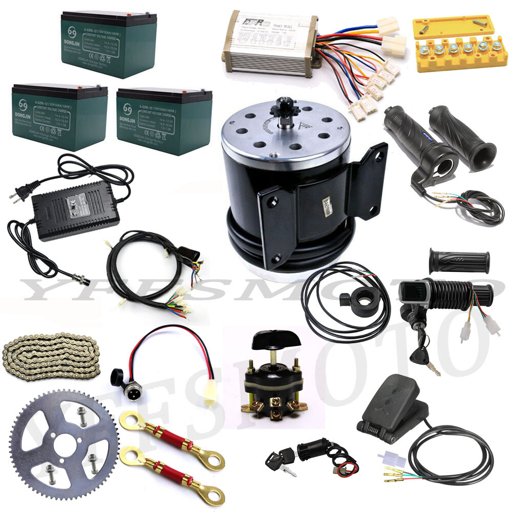 36V 800W Brush Electric Motor Full Kits for e-ATV Quad Buggy Taotao Go Cart Golf