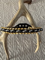 Black, Yellow And White Bow Wrist Sling