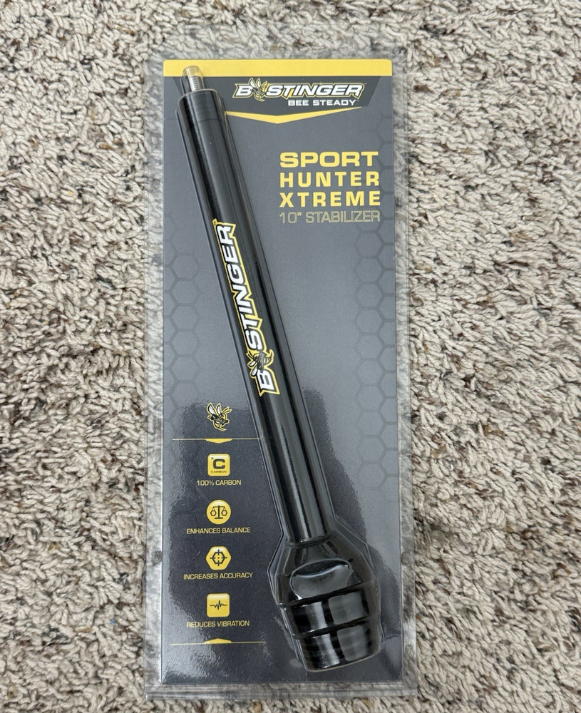 Bee Stinger Sport Hunter Xtreme 10″ Stabilizer Black for Compound Bow