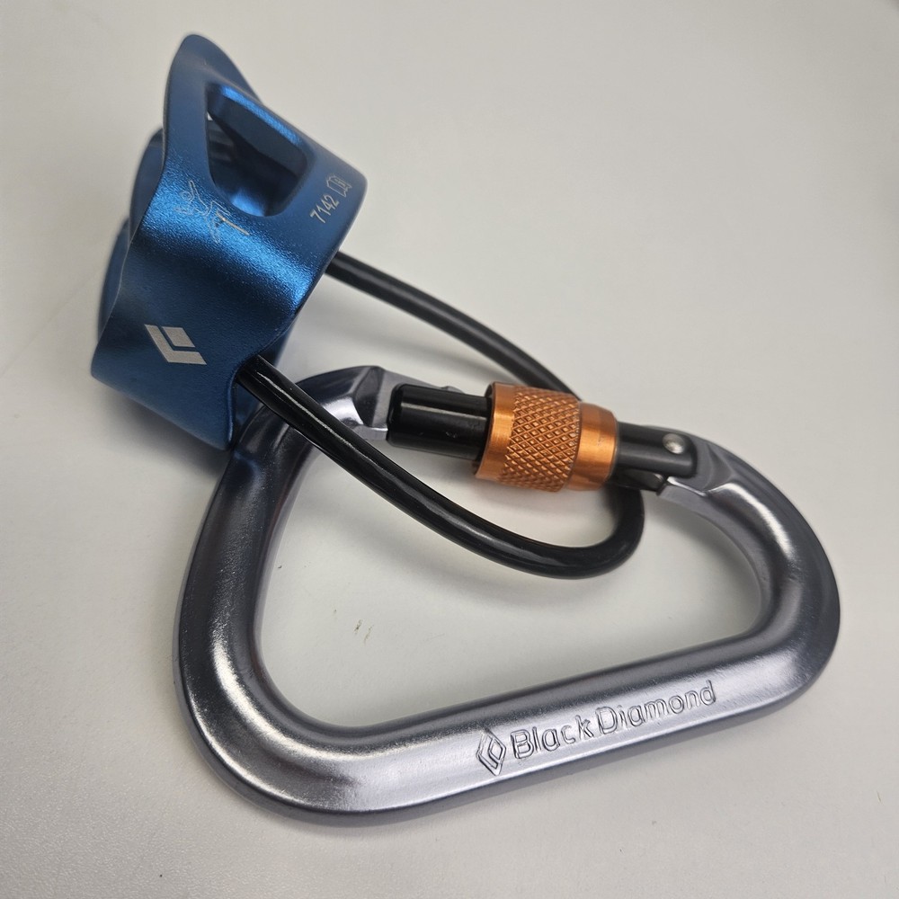 Black Diamond Belay and Black Diamond Locking Carabiner Rock Climbing Gear