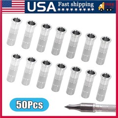 50PCS Aluminum Arrow Inserts for ID6.2mm DIY Arrows Archery Bow Shooting Hunting