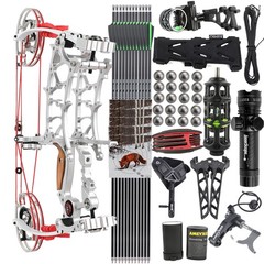 Archery 30-75lbs Compound Bow Kit Dual-use Short Axis Hunting Target Shoot RHLH