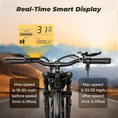 20″ FAT TIRE ADULTS ELECTRIC BIKE MAX1500W 33MPH 48V 15.6AH MOUNTAIN EBIKE