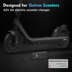 Lightweight 42V 2A Charger with 4 Protection Features – Compatible with GOTRAX