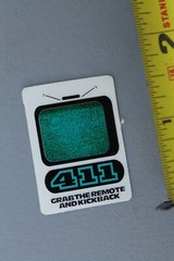 411 VM Video Magazine Kick Back Remote 90’s GB7b Vintage Skateboarding STICKER