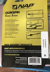 NAP Crossbow Quikfletch QuickSpin 3 Inch 3 Pack Lot Of 3