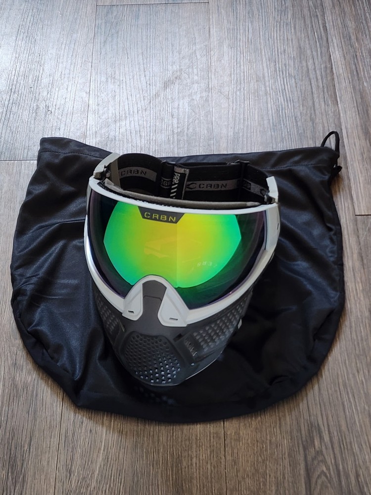 CRBN ZERO PRO GHOST Paintball Mask – Airsoft Goggles ‐ More Coverage