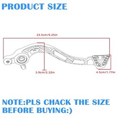 CNC Motorcycle Rear Foot Brake Pedal Lever Unfolding 7075 Aluminum Alloy Blue