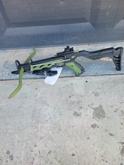 Dartmoor Green and Black Crossbow with Adjustable Stock and Sight