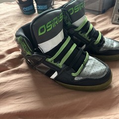 Osiris NYC 83 Mid Men’s Skate Shoes Size 13, Black/Gray/Cyan