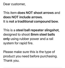 Rapid Fire Compound Bow Repeater 40-Shot 8mm Steel Ball Slingshot High Precision