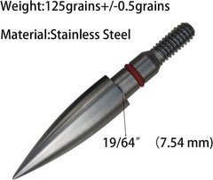Stainless Steel Archery Field Points,9/32″ 19/64″ 5/16″ 11/32″ Diameter 100/1…
